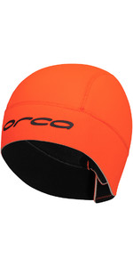 2023 Orca Open Water Swim Hat GVBA4854 - Hi-Vis Orange