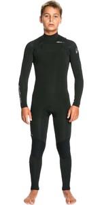 2022 Quiksilver Boys Everyday Sessions 4/3mm Chest Zip Wetsuit EQBW103094 - Black