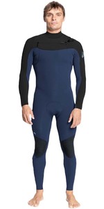 2023 Quiksilver Mens Everyday Sessions 4/3mm Chest Zip Wetsuit EQYW103165 - Dark Navy / Black