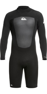 2022 Quiksilver Mens Prologue 2mm Long Sleeve Back Zip Shorty Wetsuit EQYW403017 - Black