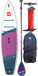2023 Red Paddle Co 11'0 Sport Stand Up Paddle Board, Bag, Pump, Paddle & Leash - Hybrid Tough Purple Package