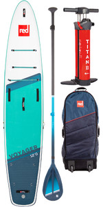 2023 Red Paddle Co 12'0 Voyager Stand Up Paddle Board, Bag, Pump, Paddle & Leash - Hybrid Tough Package