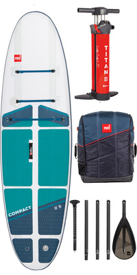 2023 Red Paddle Co 9'6 Compact Stand Up Paddle Board, Bag, Pump, Paddle & Leash - Compact Package