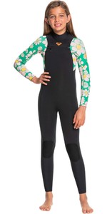2023 Roxy Girls Pop Surf 4/3mm Chest Zip Wetsuit ERGW103053 - Jellybean