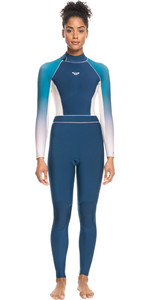 2023 Roxy Womens Rise 3/2mm Back Zip GBS Wetsuit ERJW103117 - Iodine Blue