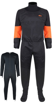 2022 Typhoon Roan Hinge Zip Drysuit & Underfleece 100184 - Orange / Graphite