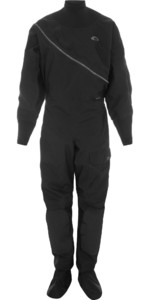 2022 Typhoon Womens Ezeedon Front Zip Drysuit & Underfleece 100187 - Black / Grey