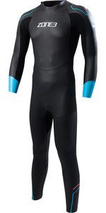 2022 Zone3 Mens Aspect Breaststroke Wetsuit WS23MAPT101 - Black / Blue