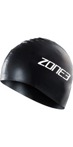 2022 Zone3 Silicone Swim Cap SA18SCAP - Black