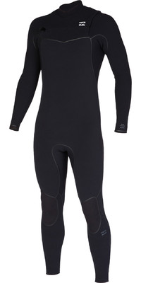 2024 Billabong Mens Furnace 5/4mm Chest Zip Wetsuit ABYW100188 - Black