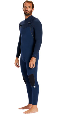 2024 Billabong Mens Furnace Comp 4/3mm Chest Zip Wetsuit ABYW100179 - Dark Slate
