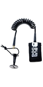 2023 Bulldog Bodyboard Elbow Coil Leash BDBLEL - Black / White
