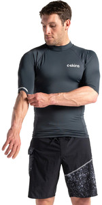 2023 C-Skins Mens UV Skins Basics Short Sleeve Rash Vest C-LYSSMC - Anthracite