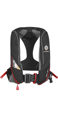 2023 Crewsaver Crewfit+ 180N ISO Single Manual With Harness 9720BRM - Black / Red