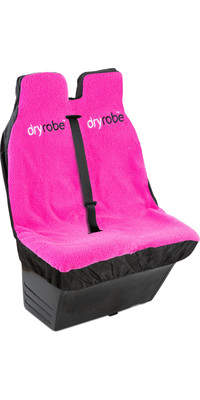 2023 Dryrobe Water Repellent Double Car Seat Cover V3DRDCSC - Black / Pink