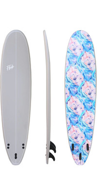 2023 Flick 8ft Softboard 13023 - Grey / Tie Dye Effect