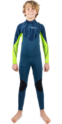 2023 Gul Junior Response Echo 3/2mm Chest Zip Wetsuit RE1329/C2 - Navy / Sulphur