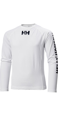 2023 Helly Hansen Junior Waterwear Rash Vest 34026 - White