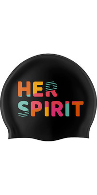 2023 Huub Her Spirit Swim Cap A2-VGCAPHS - Black / Multi