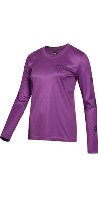 2023 Mystic Womens Jayde Long Sleeve UV Rash Vest 35001.230156 - Sunset Purple