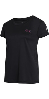 2024 Mystic Womens Jayde Short Sleeve Loose Quickdry Rash Vest 35001.230157 - Black