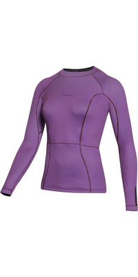 2024 Mystic Womens Lunar Long Sleeve 2mm Wetsuit Top 35001.230145 - Sunset Purple