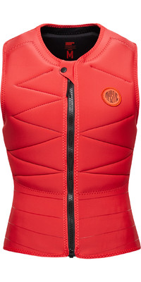 2024 Mystic Womens Ruby Front Zip Impact Vest 35005.230230 - Sunset Red
