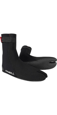 2024 O'Neill Heat Ninja 5/4mm Split Toe Wetsuit Boots 5556 - Black