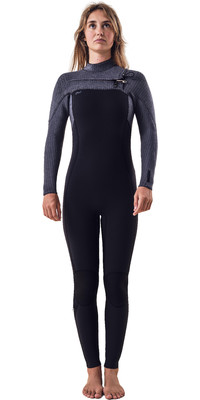 2023 O'Neill Womens Blueprint 5/4+mm Chest Zip GBS Wetsuit 5542 - Black / Shade