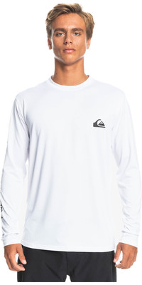 2023 Quiksilver Mens Omni Session Long Sleeve UPF 50 Surf T-Shirt EQYWR03349 - White