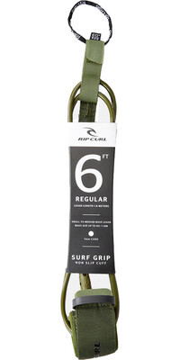 2024 Rip Curl 6'0 Reg Leash Surf Grip BLEXL1 - Khaki