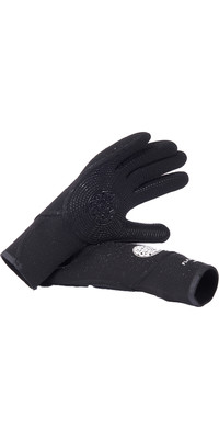 2024 Rip Curl Flashbomb 3/2mm 5 Finger Neoprene Gloves WGL1CF -Black