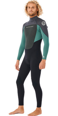2023 Rip Curl Mens Omega Eco 3/2mm Back Zip Wetsuit 137MFS - Muted Green