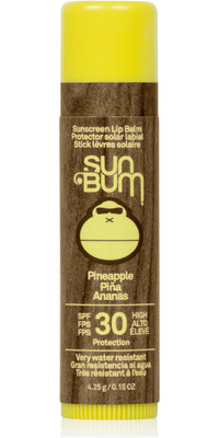 2024 Sun Bum Original 30 SPF Sunscreen CocoBalm Lip Balm 4.25g SB338796 - Pineapple