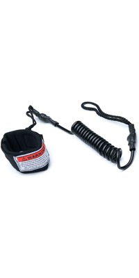 2023 Vision Basic Coiled Bodyboard Leash VN-VNLBBC - Black