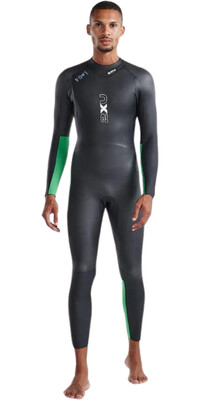 2024 2XU Mnner Propel Open Water Swim Neoprenanzug MW7144c - Black / Bright Green