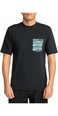2024 Billabong Mens Team Pocket UV50 Short Sleeve Surf T-Shirt EBYWR03004 - Black