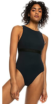 2024 Roxy Womens Active Tech One Piece Swimsuit ERJX103633 - Anthracite