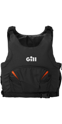 2023 Gill Pursuit Pro Racer Side Zip 50N Buoyancy Aid 4916 - Black / Orange