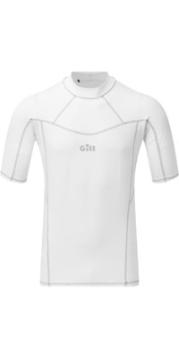 2024 Gill Mens Pro Short Sleeve Rash Vest 5021 - White