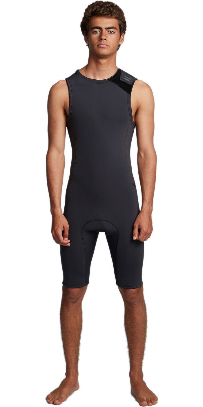 2020 Billabong Mens Revolution 2mm Short John Wetsuit S42M61 Black