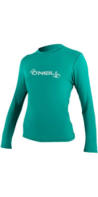 2023 O'Neill Womens Basic Skins Long Sleeve Rash Tee 4340 - Light Aqua