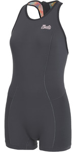 2022 Mystic Womens Lunar Short John 2mm Back Zip Wetsuit 35001220156 - Dark Grey