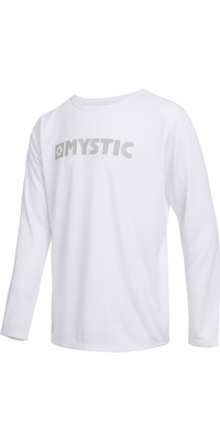 2023 Mystic Mens Star Long Sleeve Quickdry Rash Vest 35001220286 - White