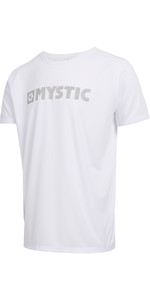 2022 Mystic Mens Star Short Sleeve Quickdry Rash Vest 35001220287 - White