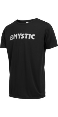 2023 Mystic Mens Star Short Sleeve Quickdry Rash Vest 35001220287 - Black