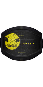 2021 Mystic Majestic 'Dirty Habits' Kite Waist Harness No Bar 210118- Black / Yellow