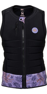 2022 Mystic Womens Zodiac Front Zip Impact Vest 35005220152 - Black / Purple