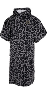 2022 Mystic Velour Poncho / Changing Robe 210134 - Black / Leopard Print