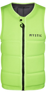 2023 Mystic Brand Front Zip Wake Impact Vest 200183 - Flash Yellow